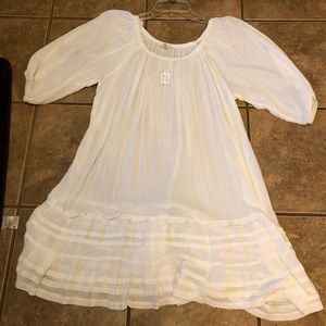White sheer boutique dress